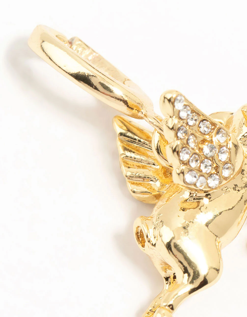 Gold Plated Flying Pig Charm - Image 2