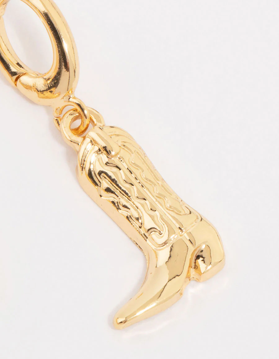 Gold Plated Horseshoe & Heart Charms 3-Pack - Image 3