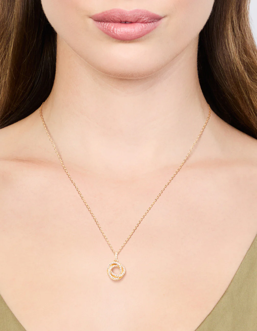 Gold Plated Milky Way Pendant Necklace - Image 2