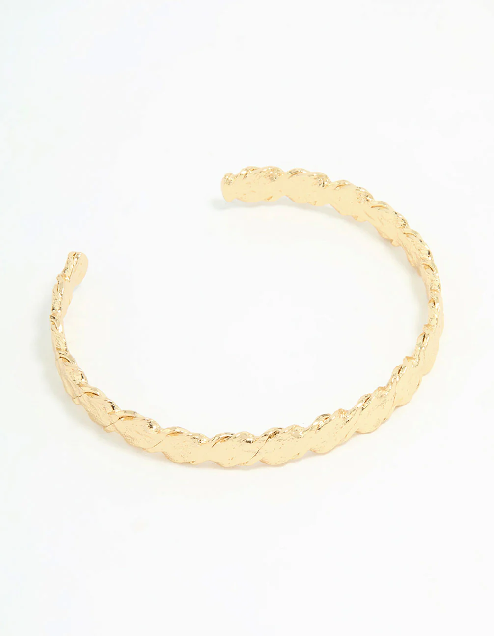 Gold Plated Molten Wrist Cuff