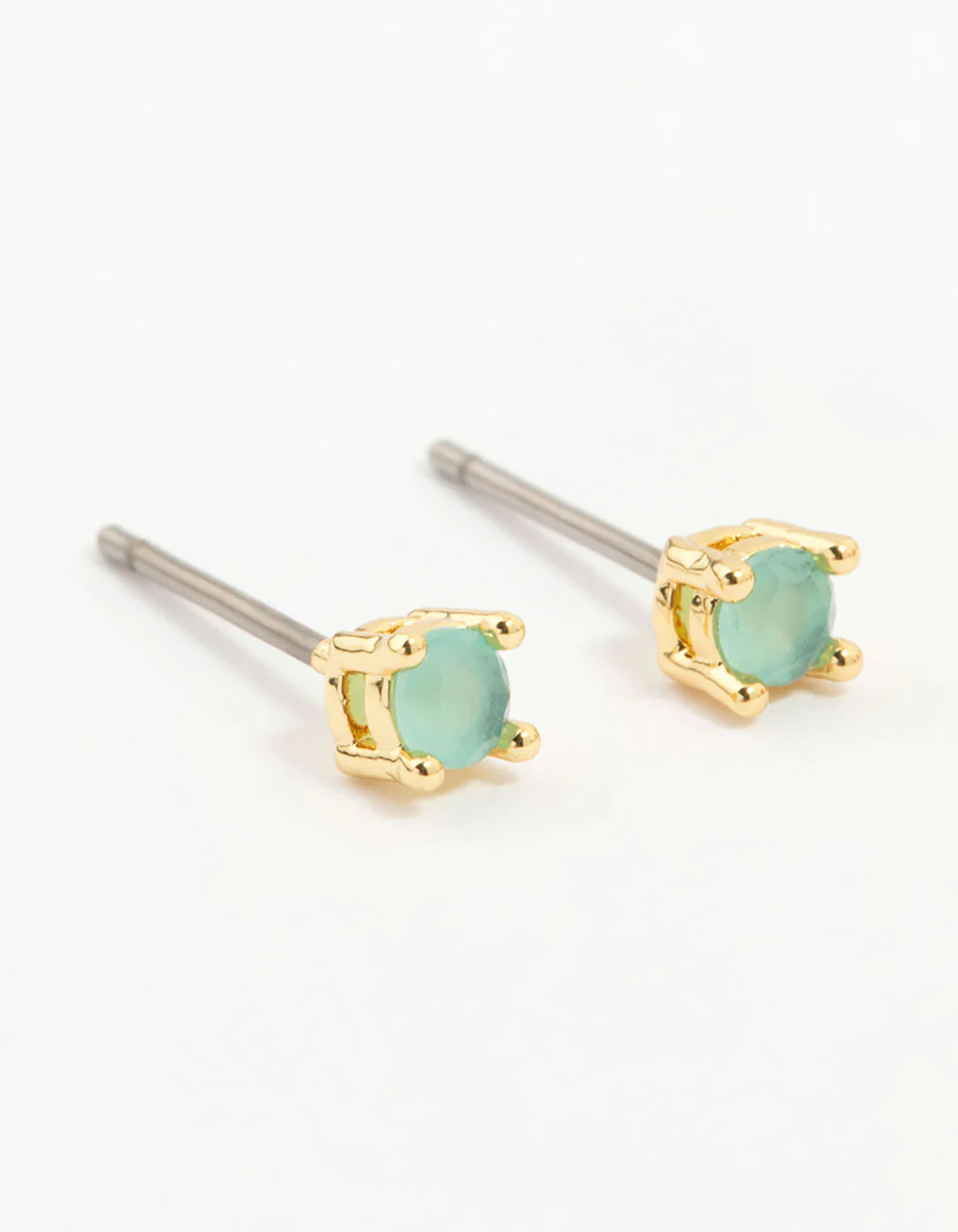 Gold Plated Multicoloured Cubic Zirconia Bow & Heart Earrings 3-Pack - Image 2