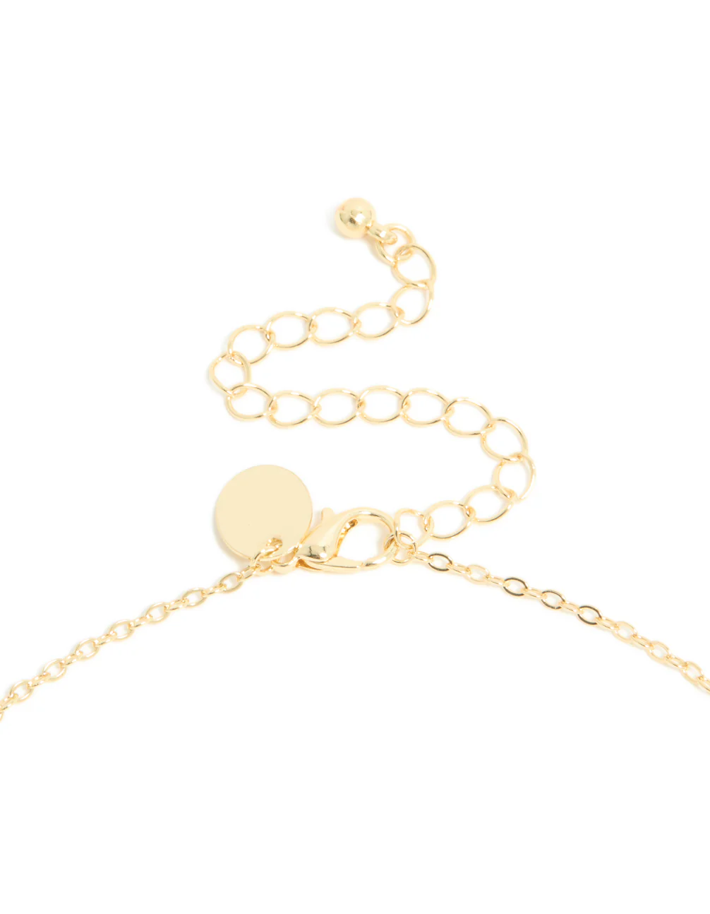 Gold Plated Multicoloured Cubic Zirconia Ovals Necklace - Image 4