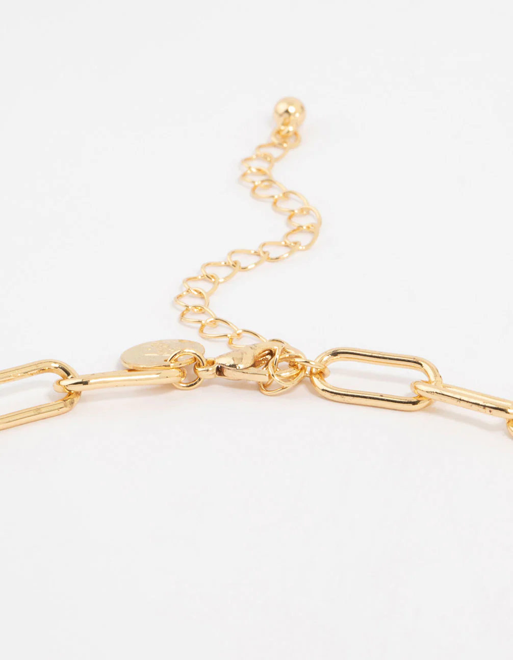 Gold Plated Oval Link Necklace - Image 5