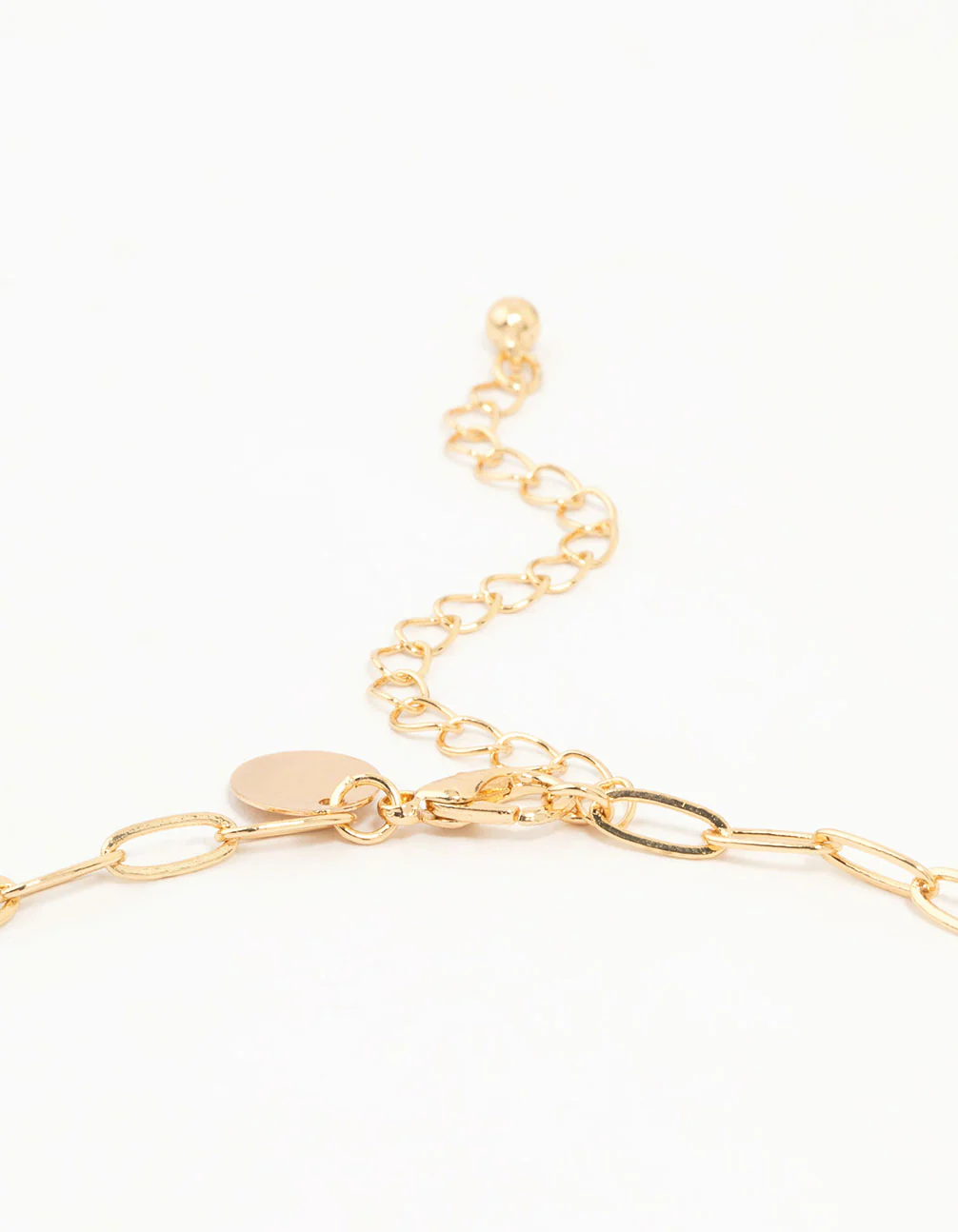 Gold Plated Pin Chain Necklace - Image 5