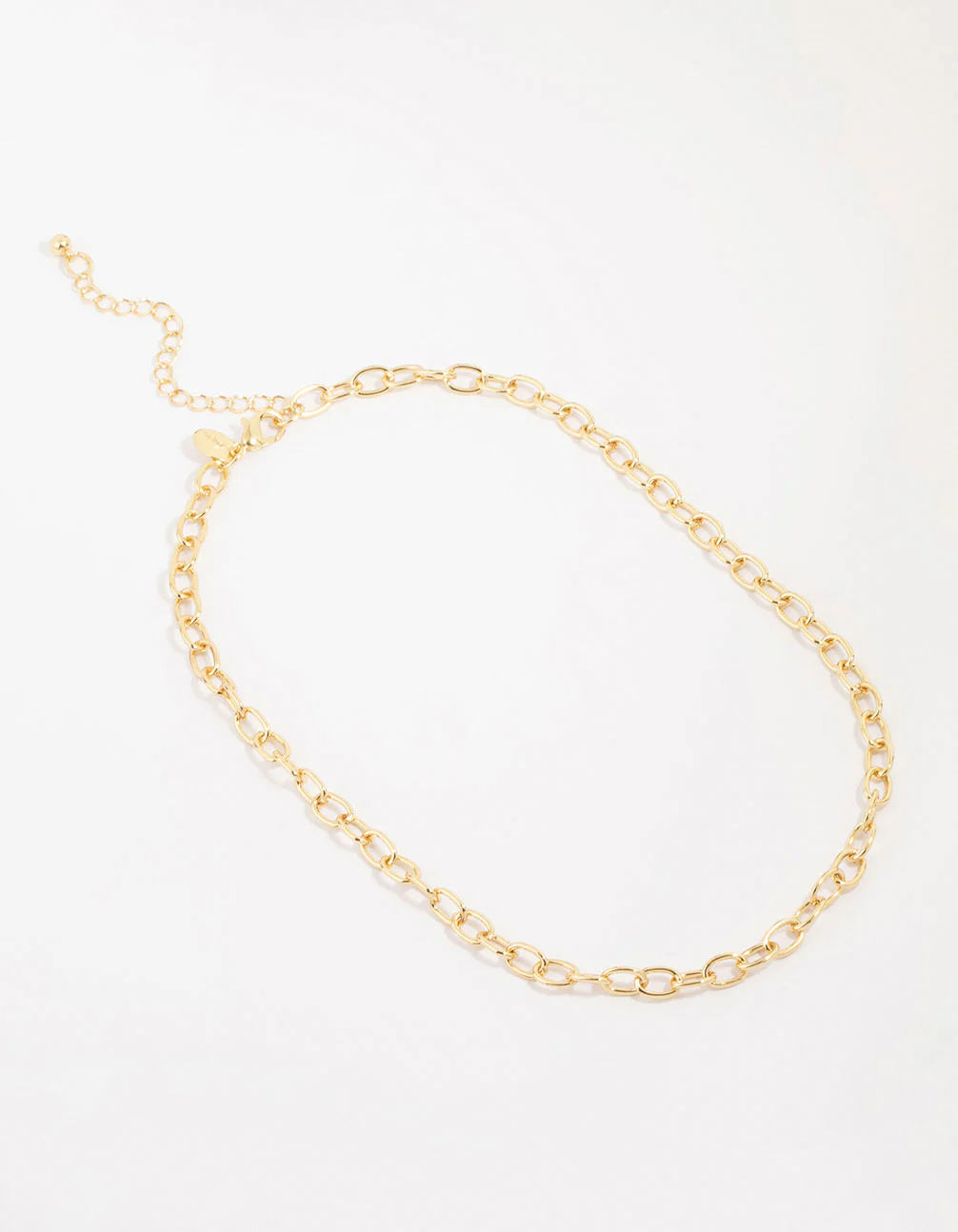 Gold Plated Round Link Necklace - Image 4