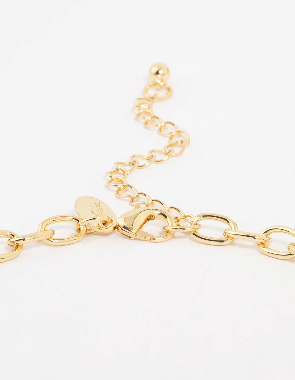 Gold Plated Round Link Necklace - Image 5