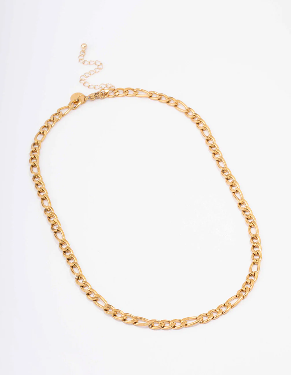Waterproof Gold Plated Stainless Steel Chunky Figaro Necklace - Image 2