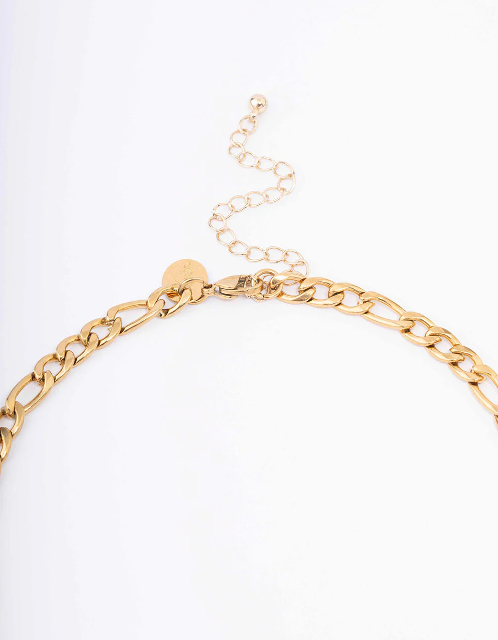 Waterproof Gold Plated Stainless Steel Chunky Figaro Necklace - Image 3