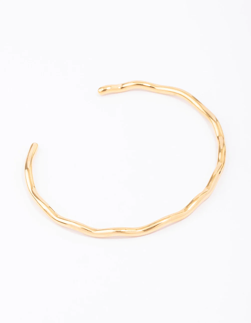 Waterproof Gold Plated Stainless Steel Mini Wave Wrist Cuff