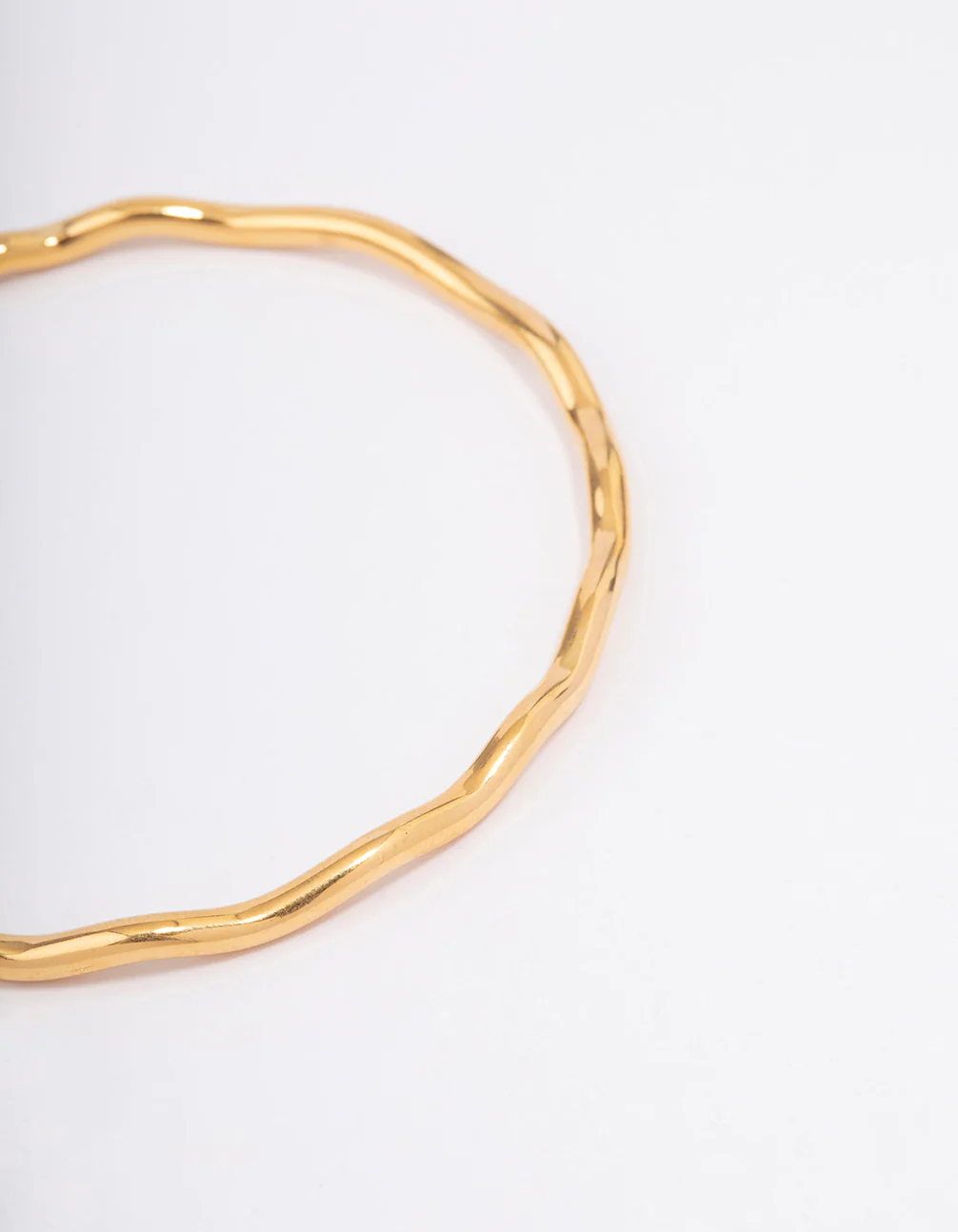 Waterproof Gold Plated Stainless Steel Mini Wave Wrist Cuff - Image 2