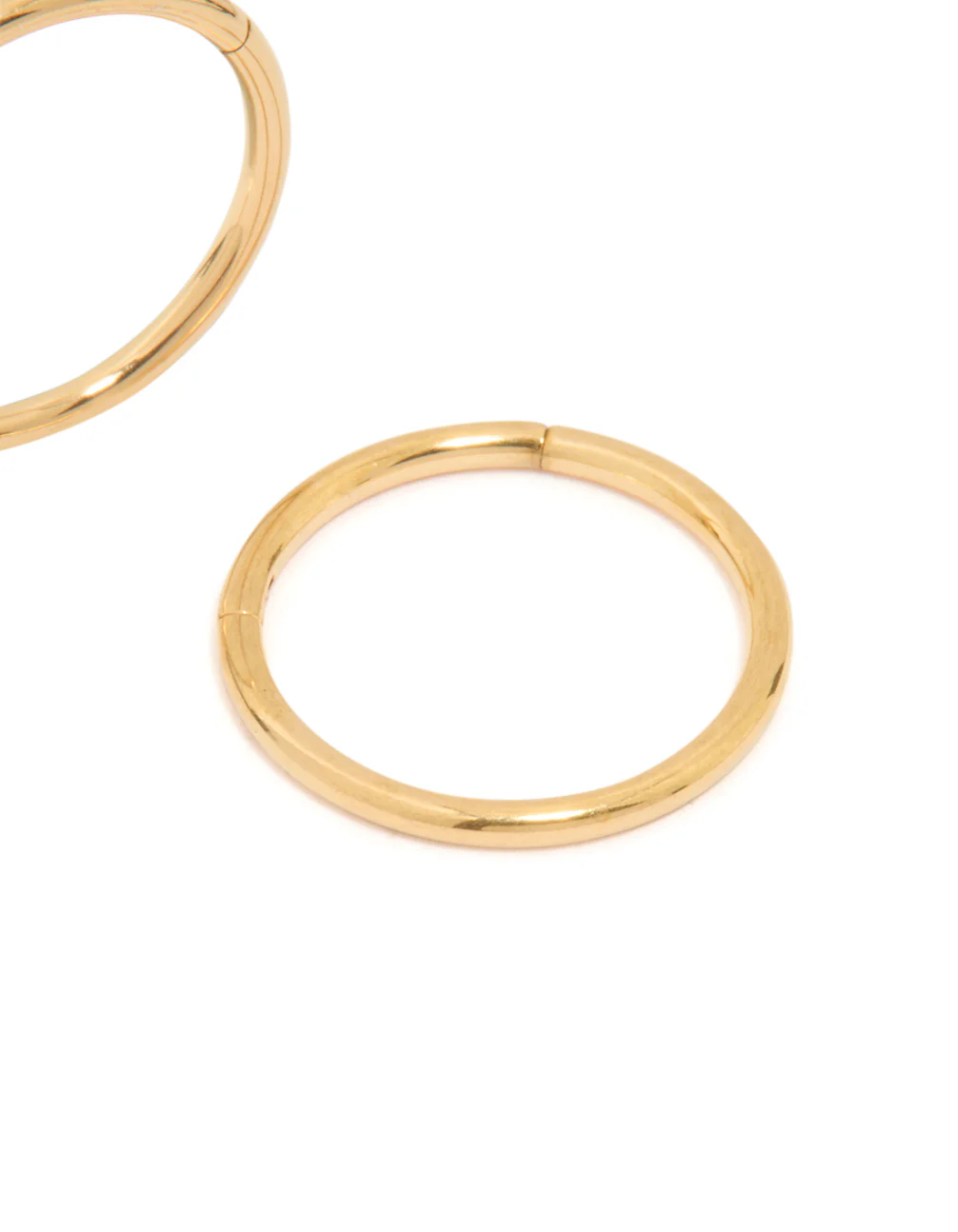 Waterproof Gold Plated Stainless Steel Sleeper Earrings - Image 3