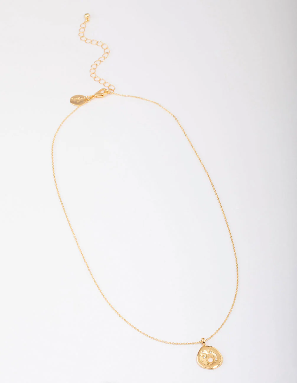 Gold Plated Star Cluster Coin Pendant Necklace - Image 3