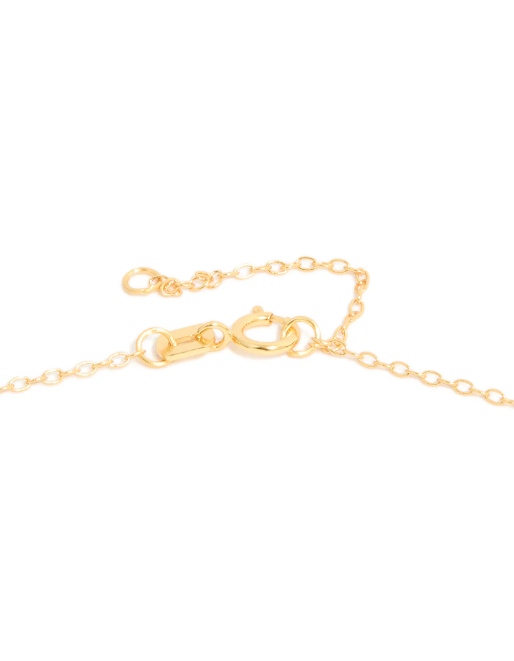Gold Plated Sterling Silver Cubic Zirconia Round Cross Chain Necklace - Image 5