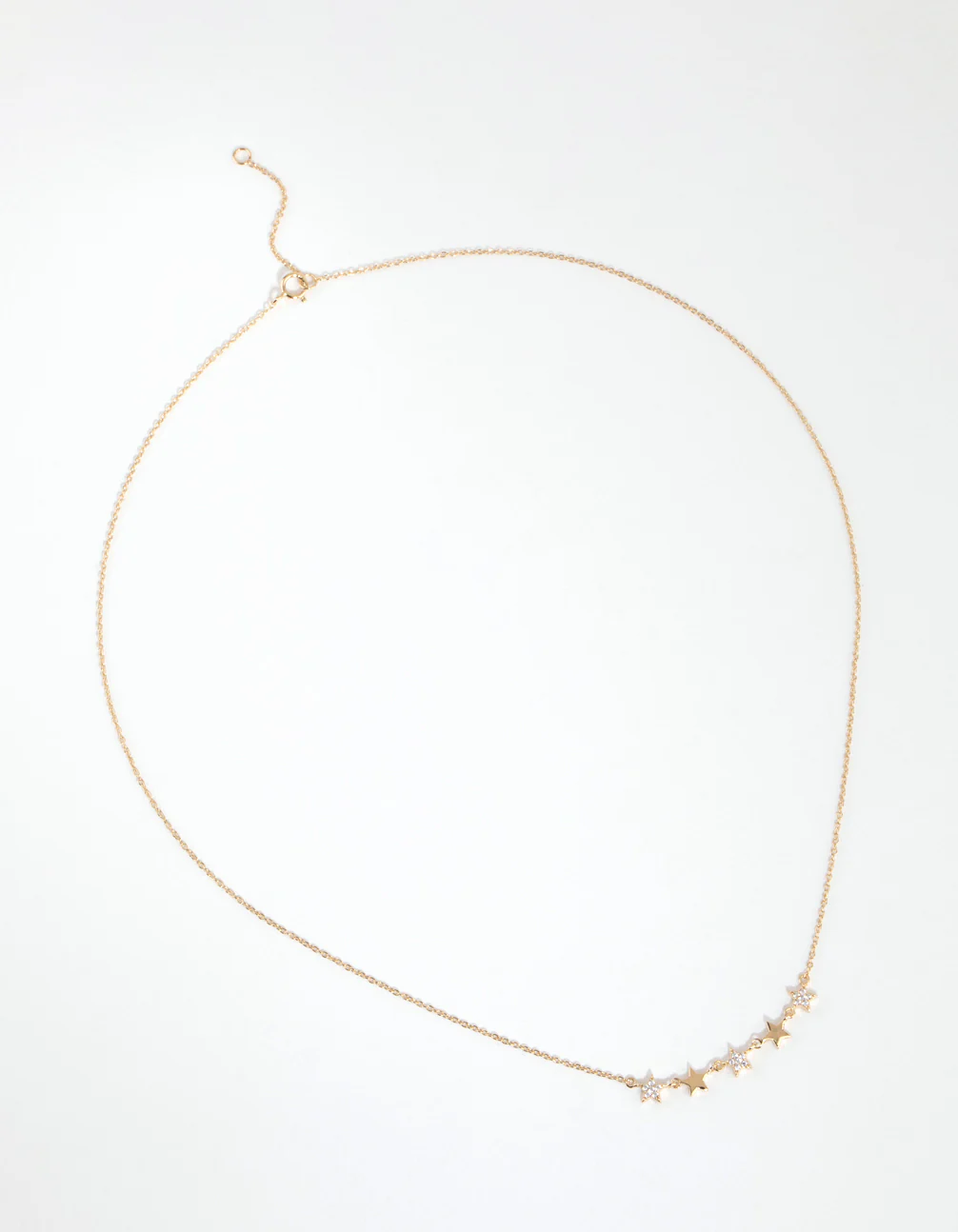 Gold Plated Sterling Silver Cubic Zirconia Starry Necklace - Image 3