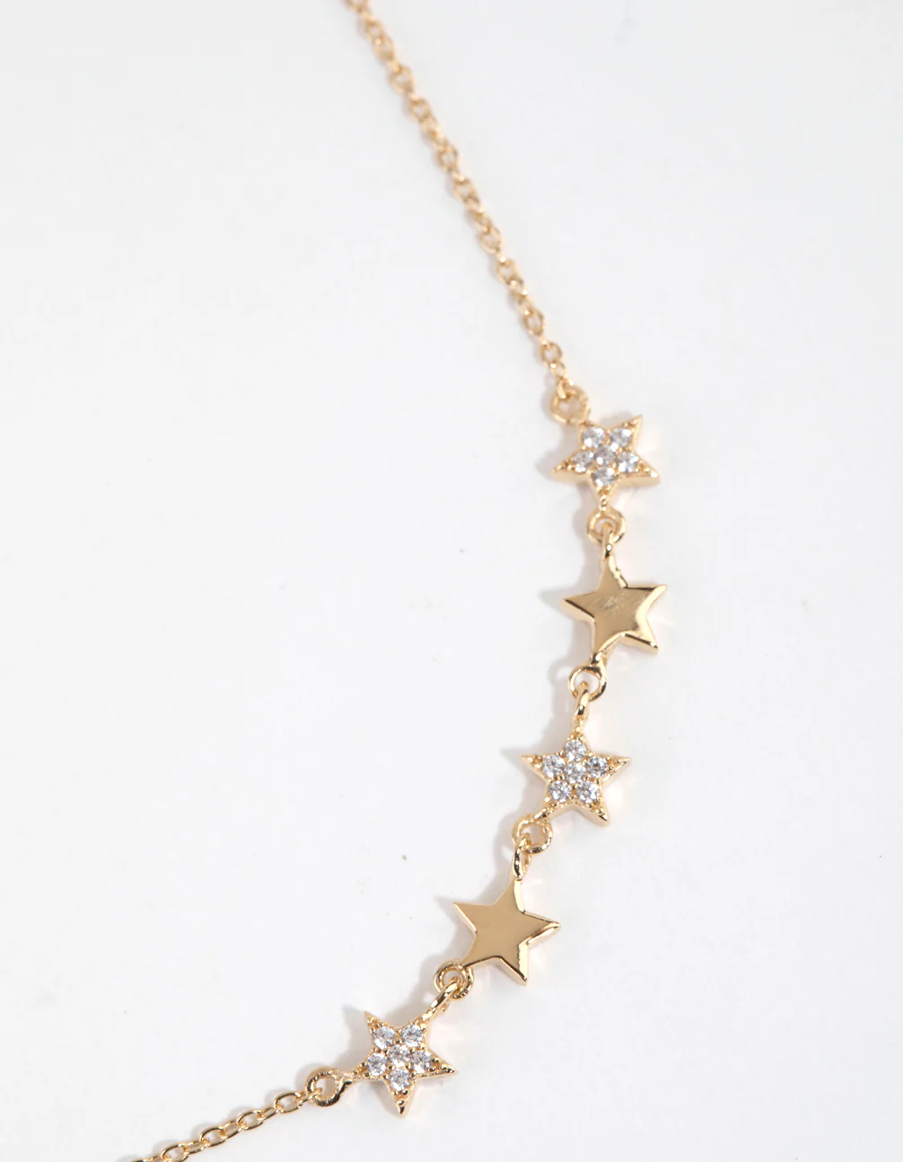 Gold Plated Sterling Silver Cubic Zirconia Starry Necklace - Image 4