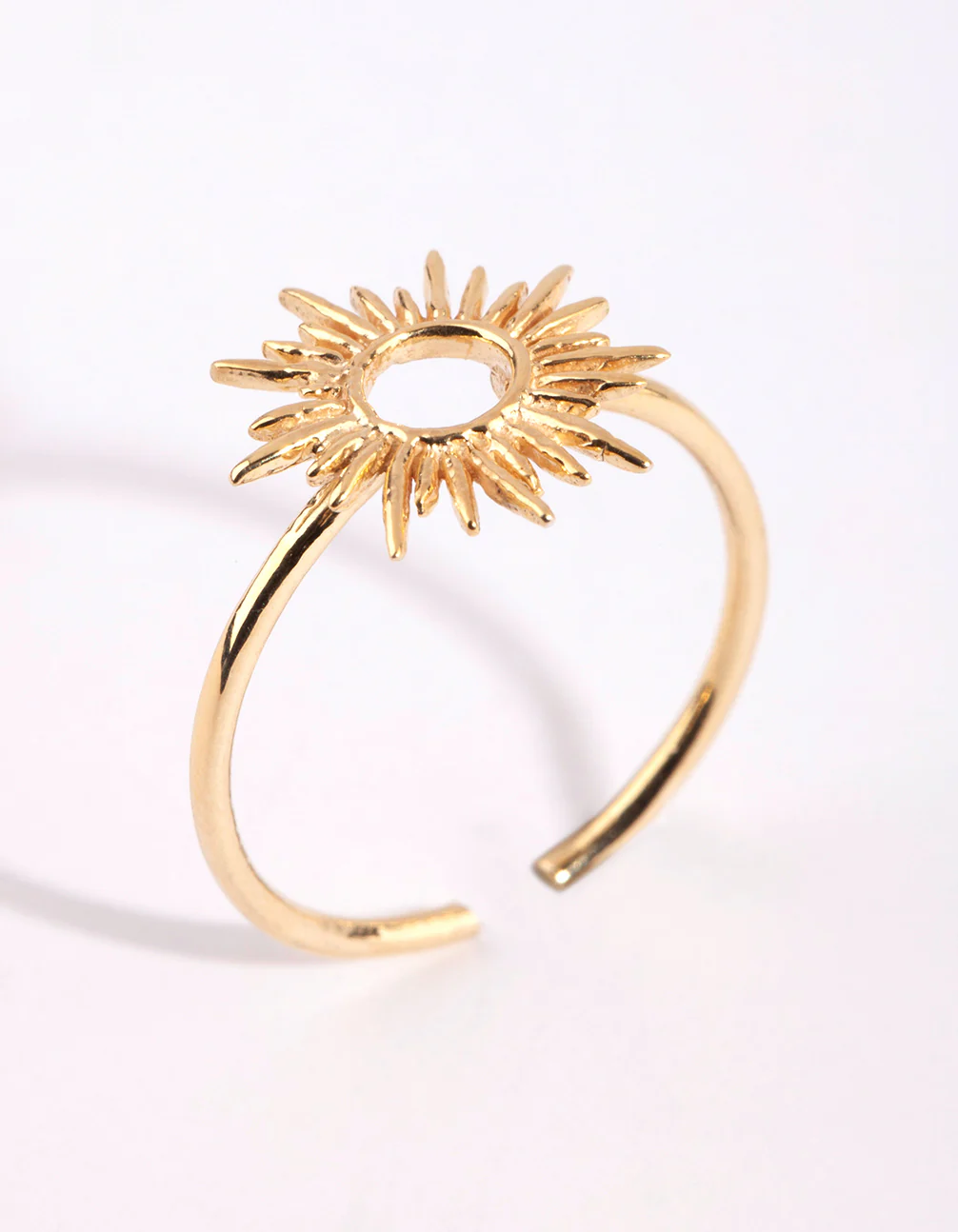 Gold Plated Sterling Silver Sun Goddess Ring - Image 3