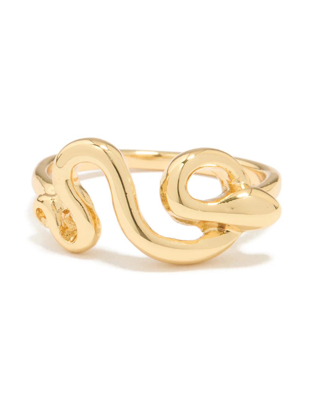 Gold Plated Swirl Loop Ring - Image 3