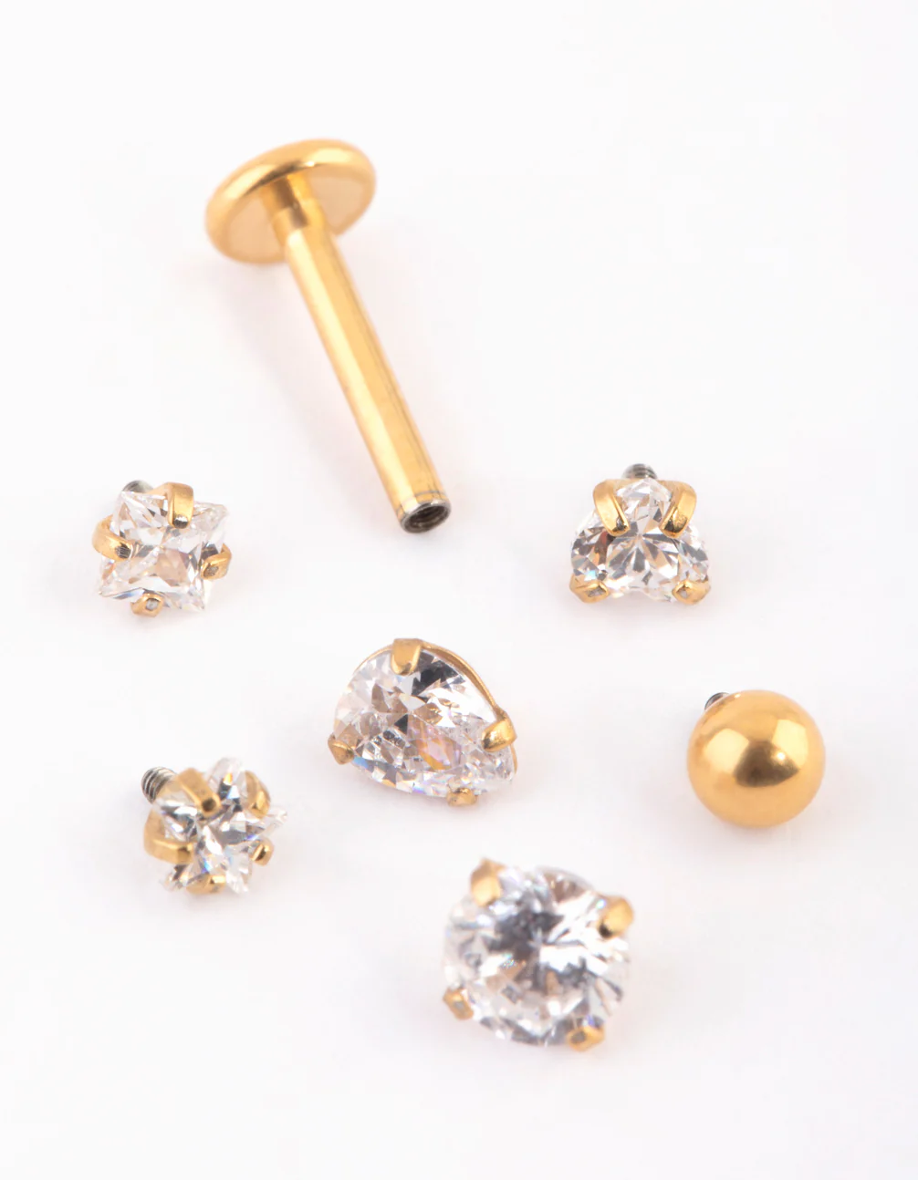 Gold Plated Titanium Graduating Bezel Flat Backs 6-Pack - Image 3