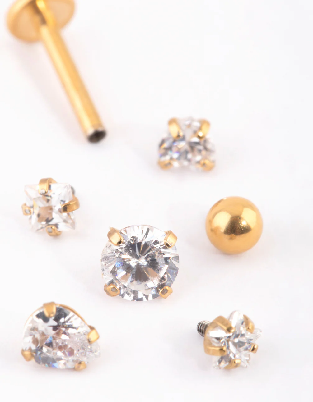 Gold Plated Titanium Graduating Bezel Flat Backs 6-Pack - Image 4