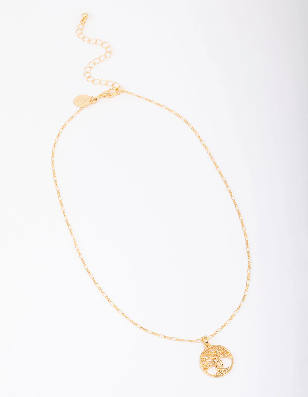 Gold Plated Tree of Life Pendant Necklace - Image 3