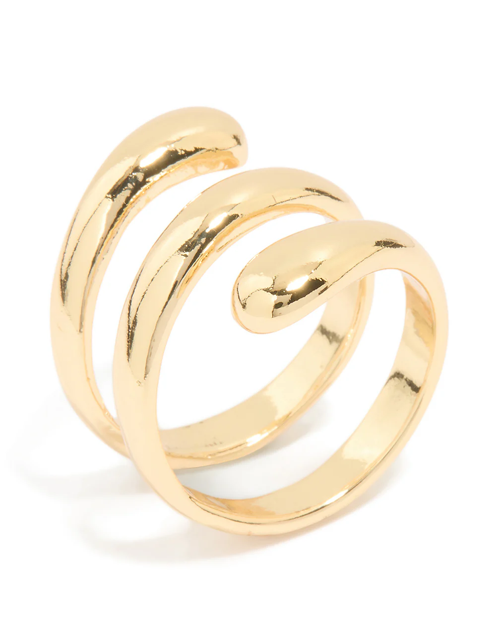 Gold Plated Triple Layer Twist Ring - Image 2