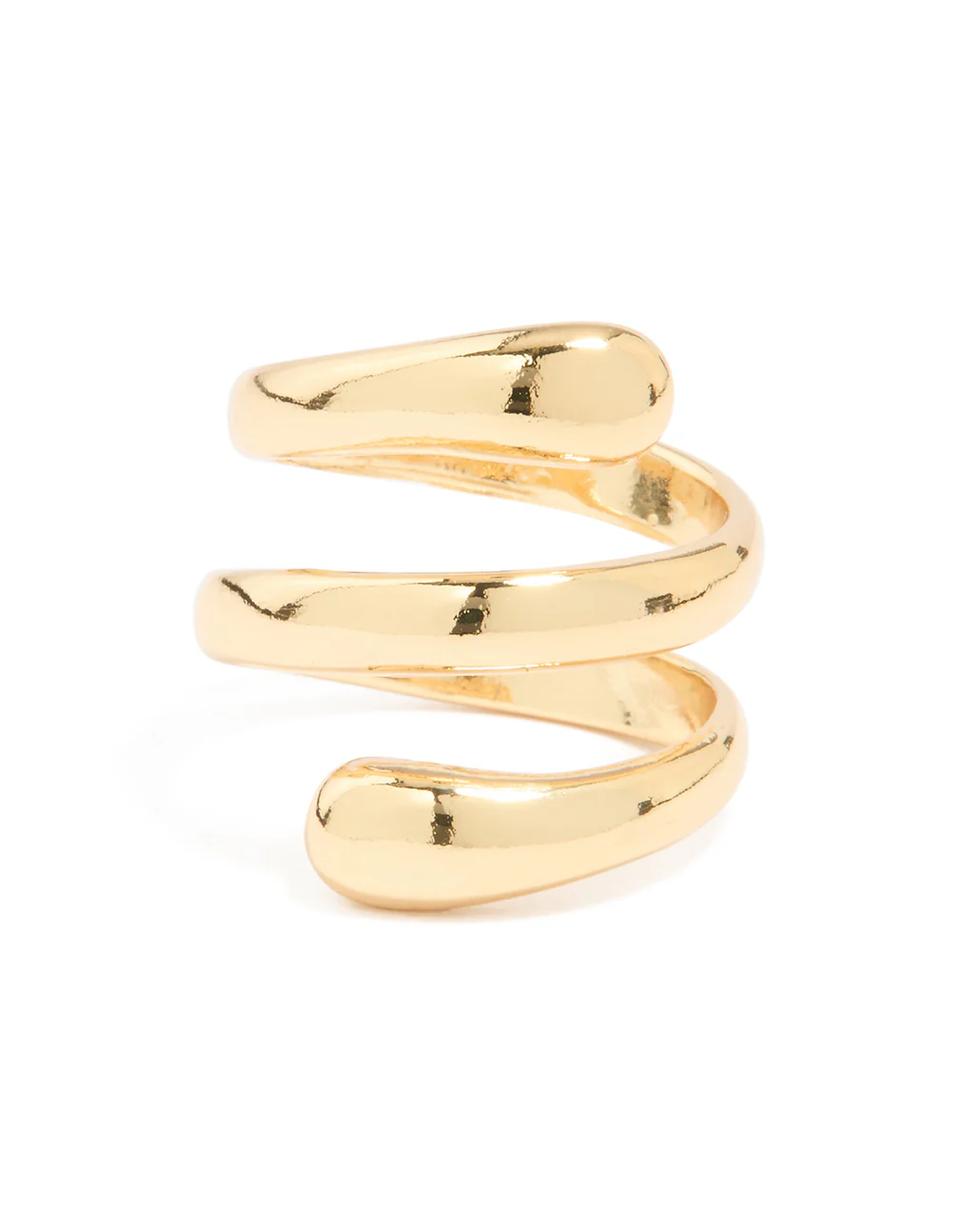 Gold Plated Triple Layer Twist Ring - Image 3