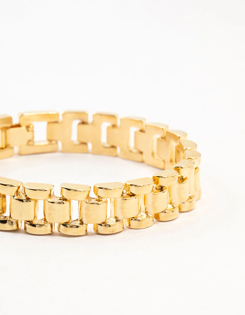 Gold Plated Watch Chain Bracelet - Image 2