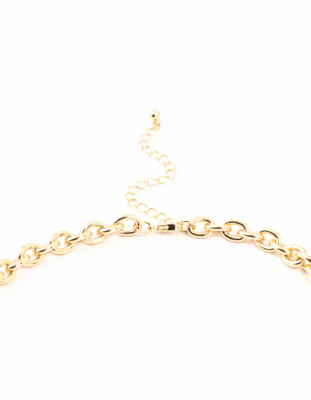 Gold Puffy Heart Y-Necklace - Image 3