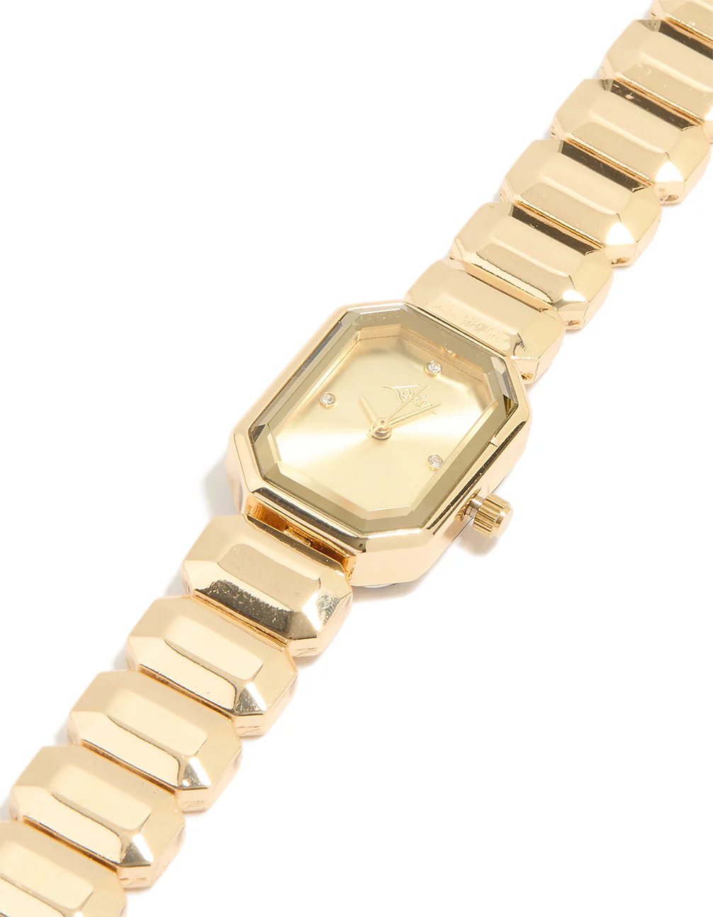 Gold Rectangle Face Watch