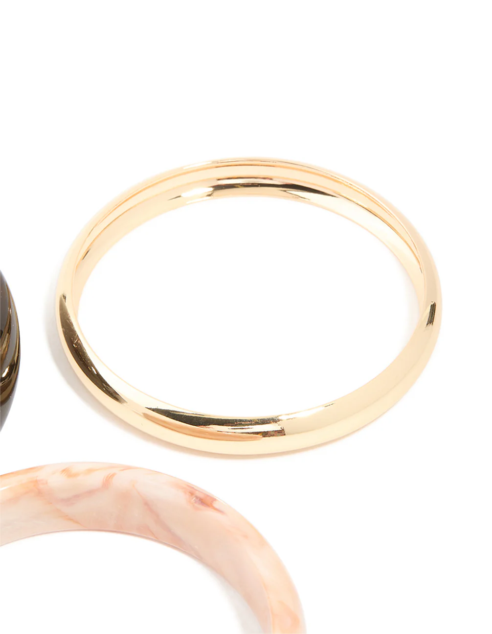 Gold & Resin Bangles 3-Pack - Image 4