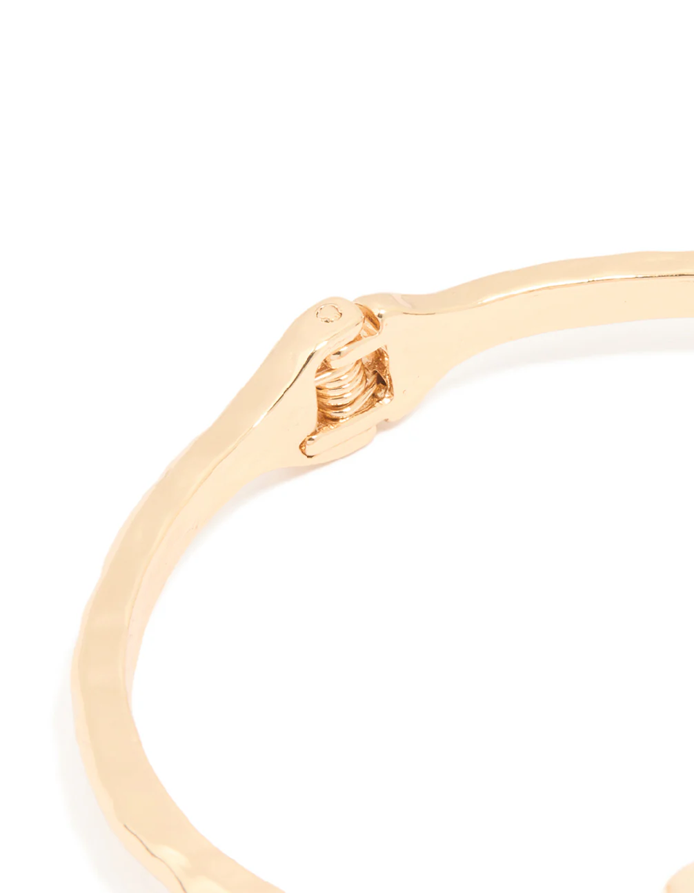 Gold Resin Stone Hinged Bangle - Image 3