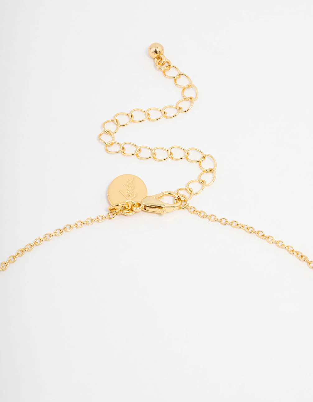 Gold Plated Rose Cross Necklace - Image 3