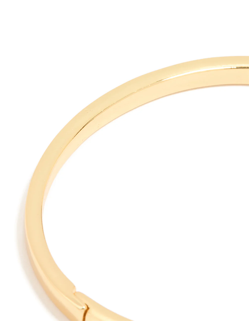 Gold Simple Hinged Bangle - Image 3