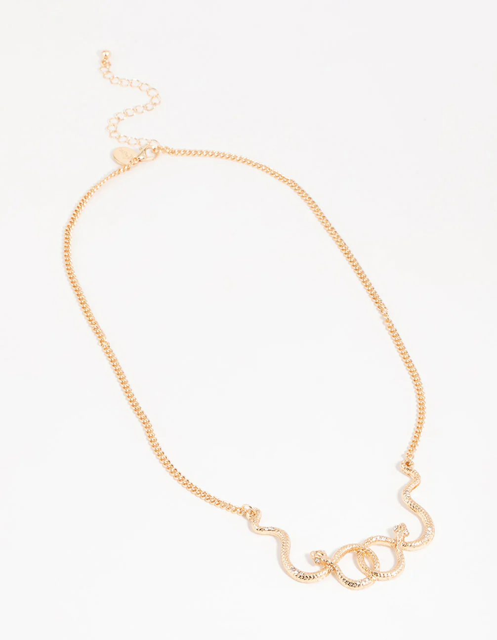 Gold Snake Pendant Necklace - Image 4