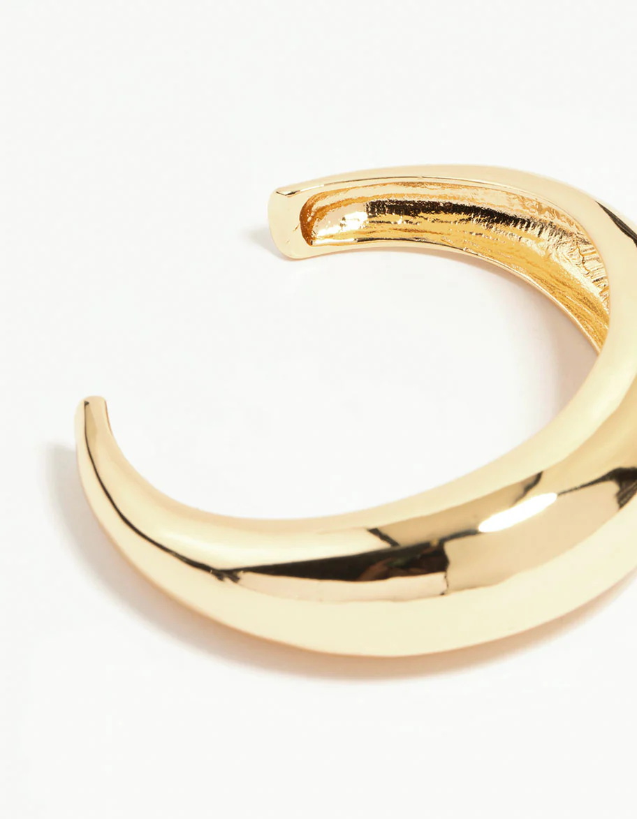 Gold Solid Wrist Cuff - Image 3