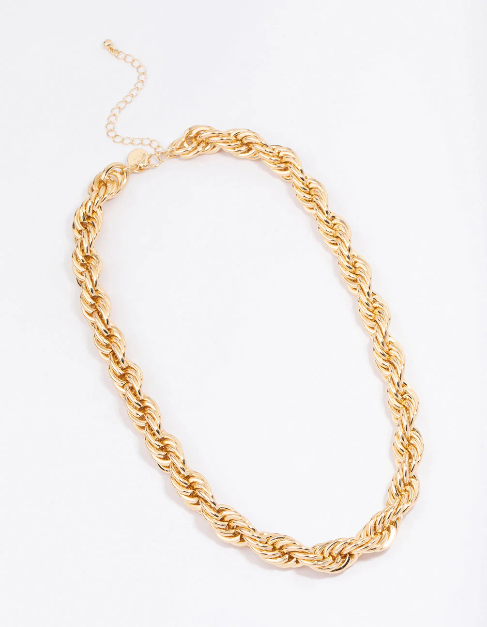 Gold Spiral Thick Chain Necklace - Image 2
