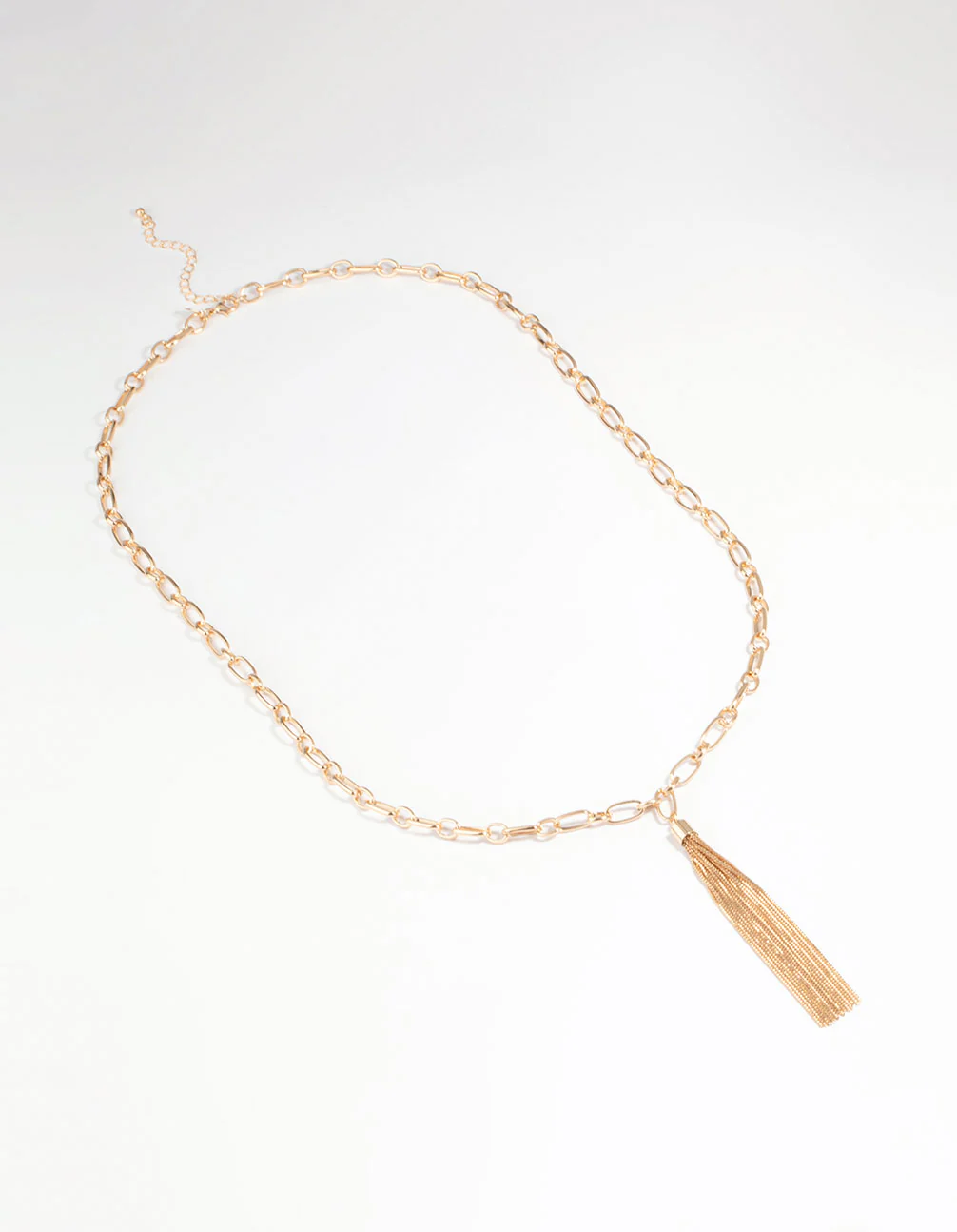 Gold Tassel Y-Necklace - Image 2