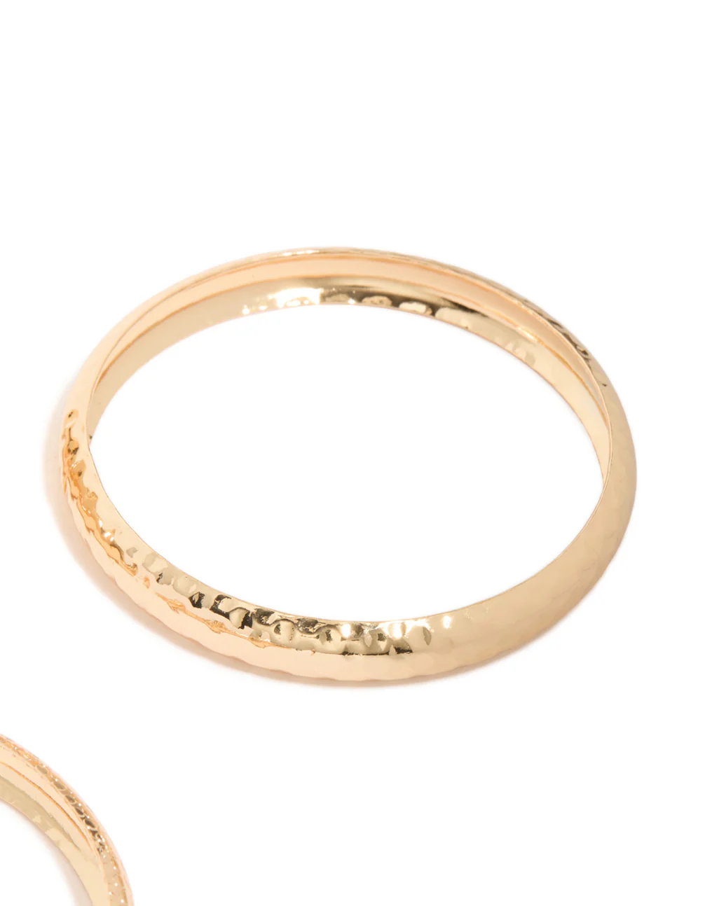 Gold Textured & Smooth Bangles 3-Pack - Image 3