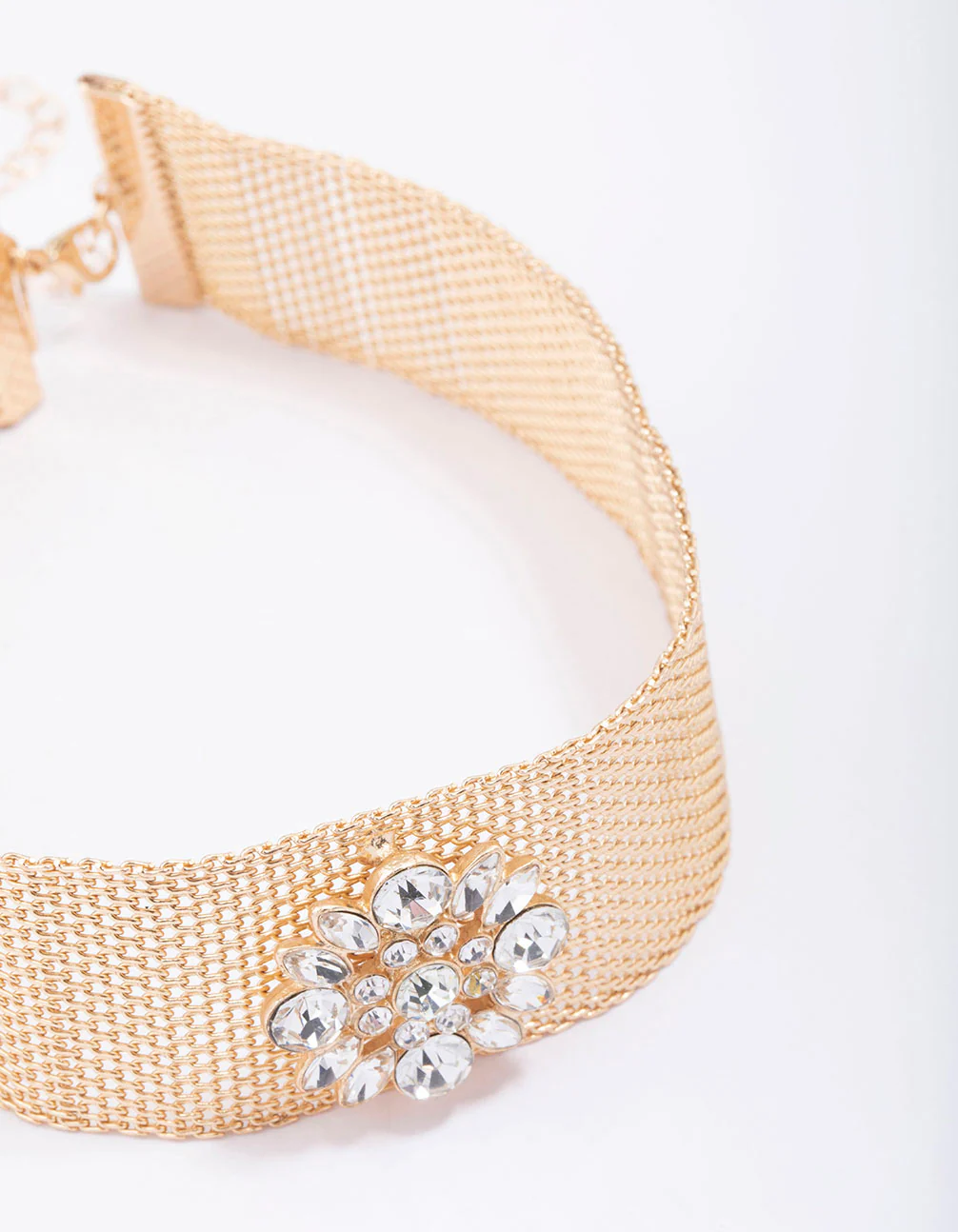 Gold Thick Floral Choker - Image 3