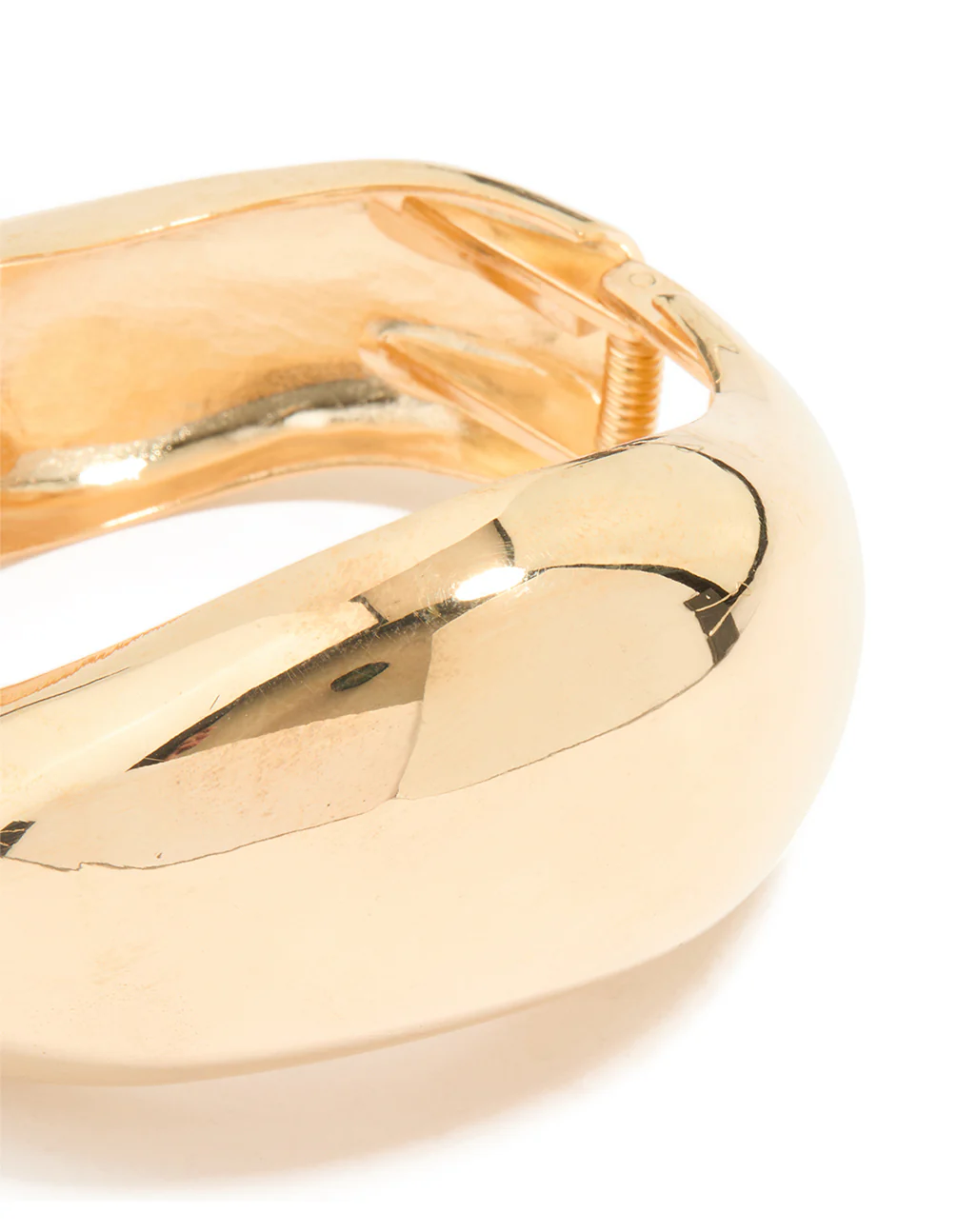 Gold Thick Wave Bangle - Image 2