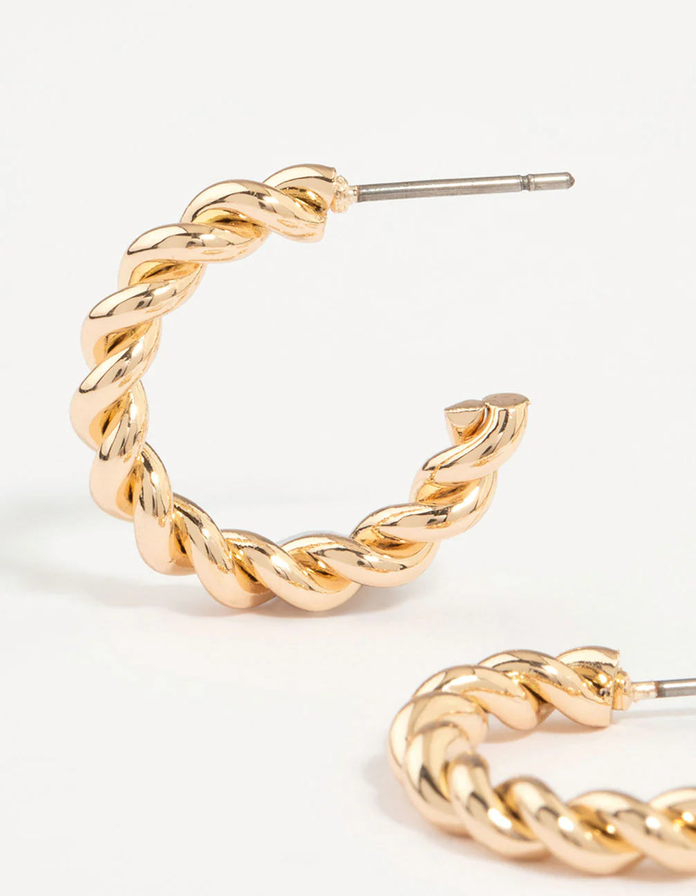Gold Twisted Hoops 6-Pack - Image 2