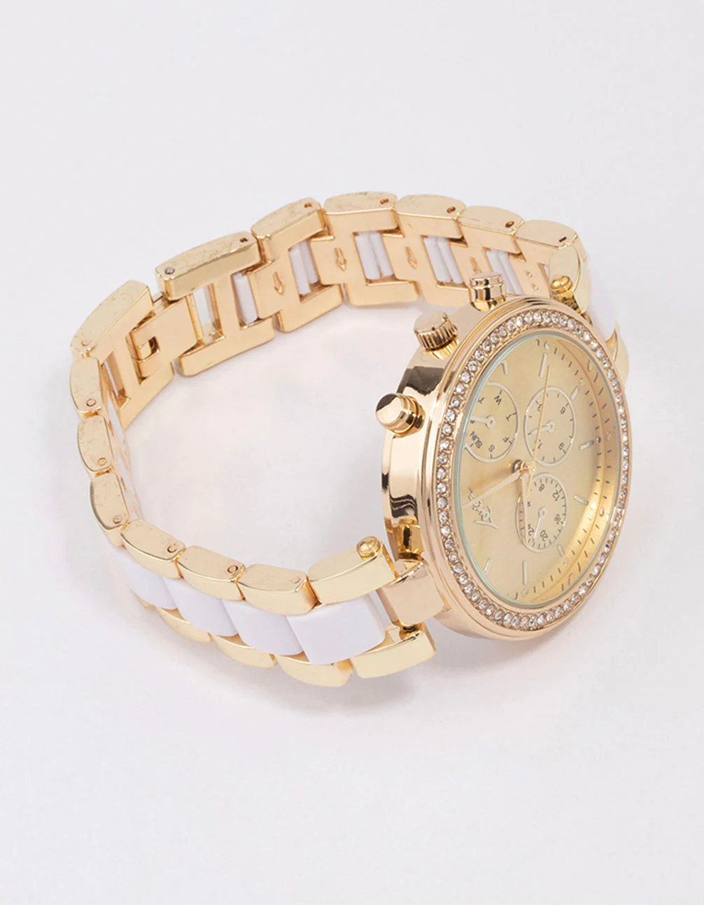 Gold & White Two-Toned Oyster Watch - Image 3