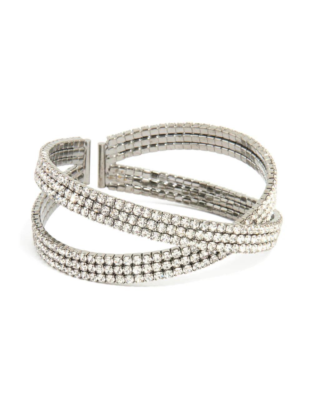 Gunmetal Twisted Wrist Cuff