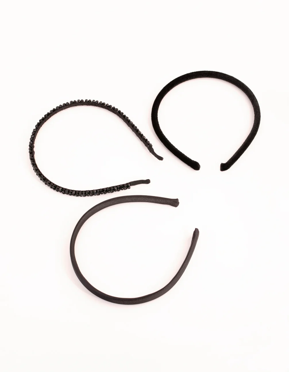 Beaded Velvet & Satin Headband Pack - Image 3