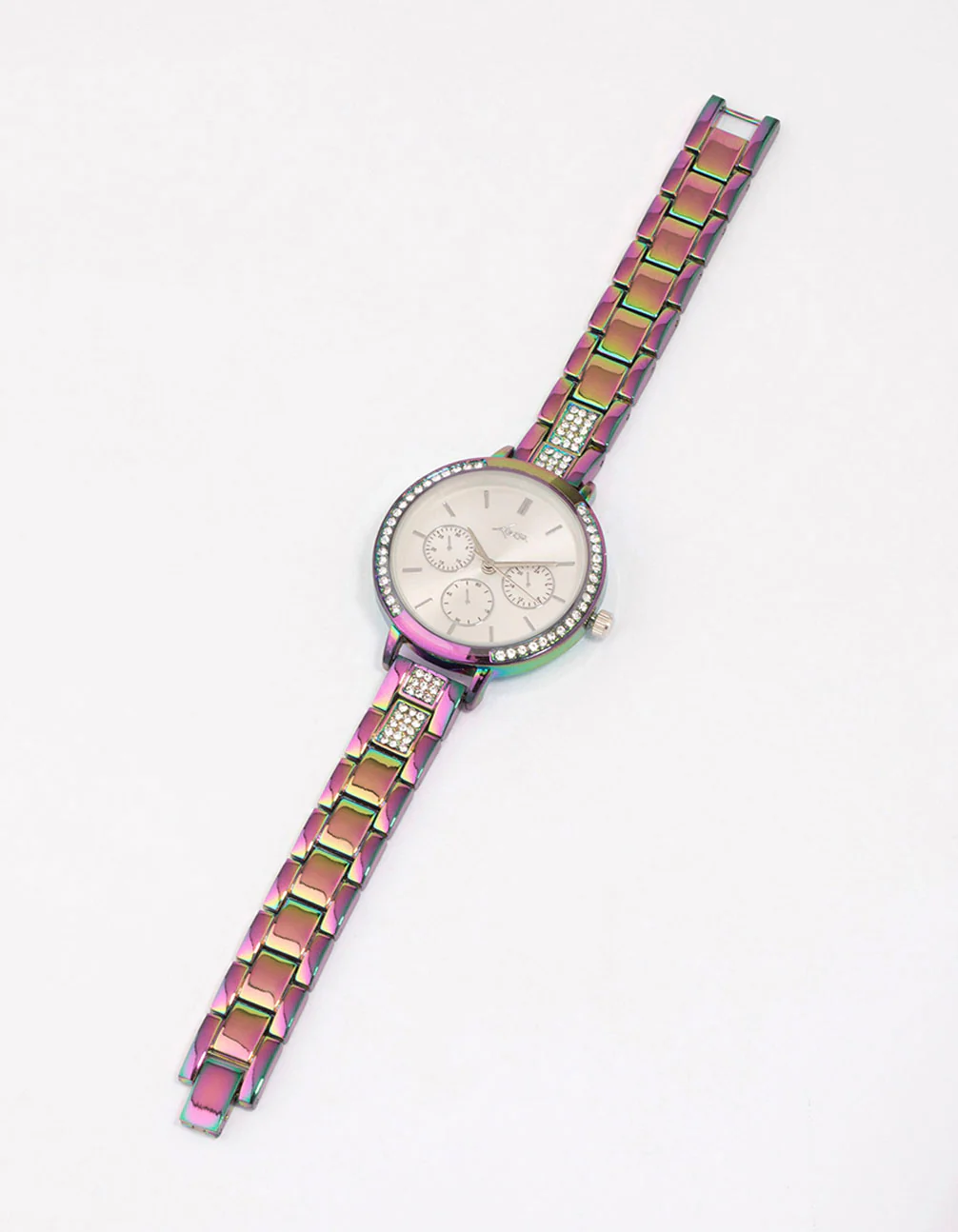 Holographic Diamante Link Watch - Image 2