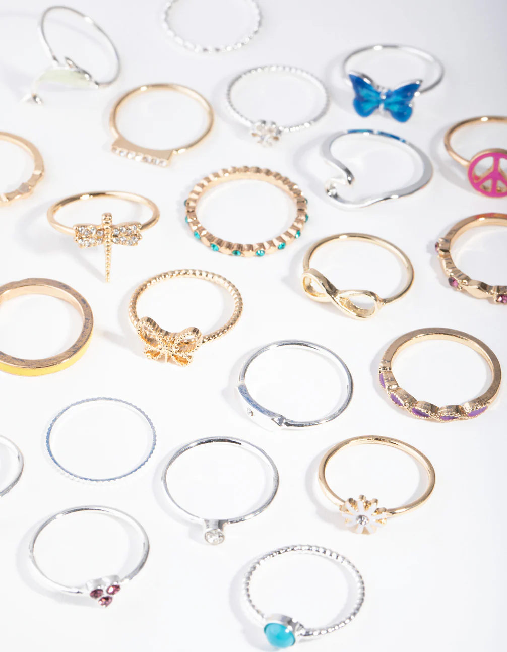 Mixed Metals Dolphin 24-Pack Rings - Image 2