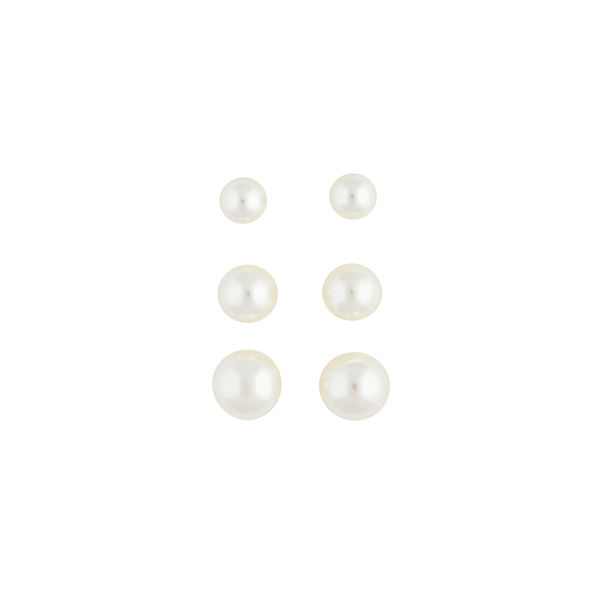 Pearl Gradual Stud Earring Pack