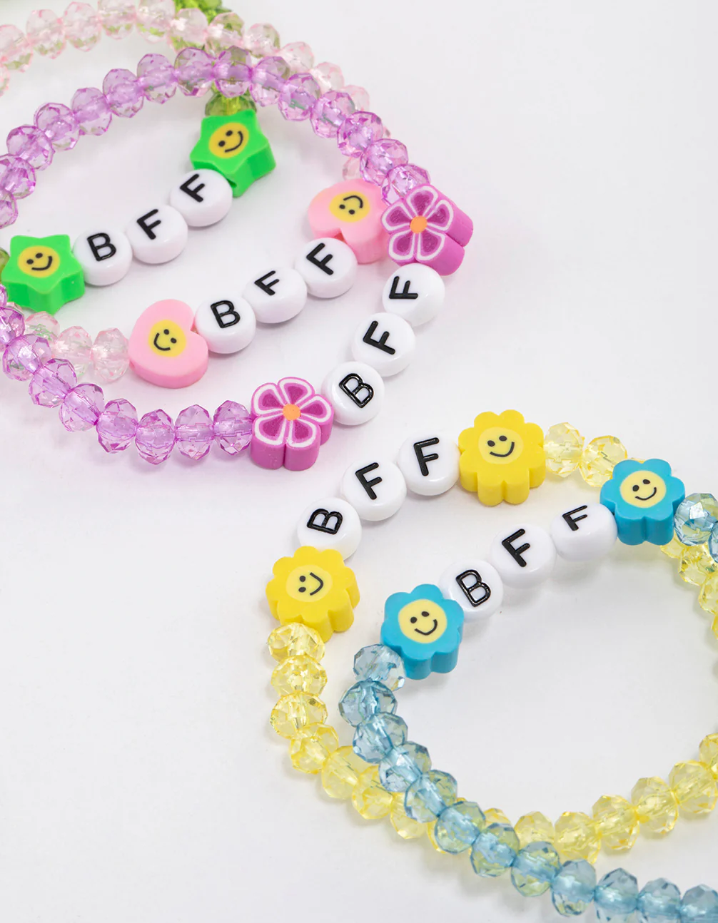 Kids Beaded BFF Stretch Bracelet 5-Pack - Image 4