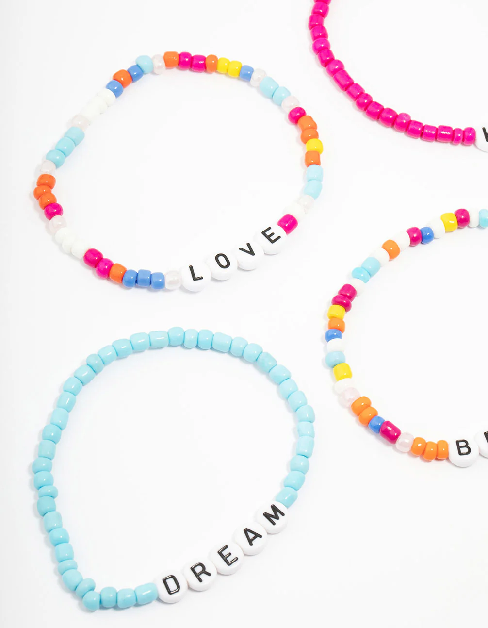 Kids Happy Stretch Stretch Bracelet 5-Pack - Image 2