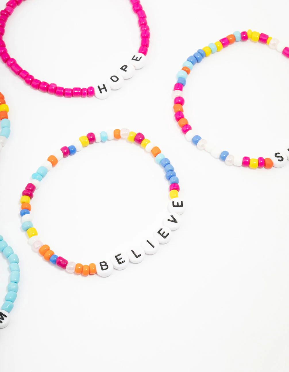 Kids Happy Stretch Stretch Bracelet 5-Pack - Image 3